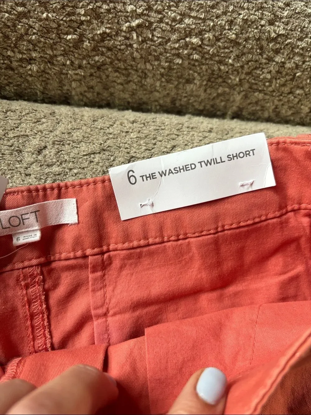🆕 with tags LOFT Coral Cotton Bermuda Shorts